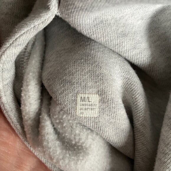 lululemon Scuba Oversized Full Zip Hoodie Heathered Light Grey - Picture 4 of 4